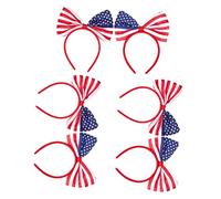 Healvian Bandeau En Satin Avec Motif Drapeau Pour La Célébration Du Jour De Lindépendance