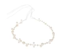 Healvian Bandeau hair charms hair toppers casque de mariée en perles accessoires de cheveux de fille de fleur accessoire de cheveux de mariée coiffure femme perle artificielle blanche