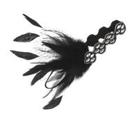 Healvian Bandeau Plume Vintage pour Femme Accessoire de Cheveux Léger et Confortable Serre-tête Fête et Carnaval Ornement Élégant pour Banquet et Festival