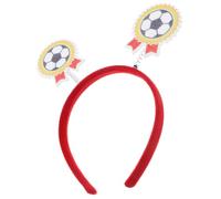 Healvian Bandeau pour Cheveux Football Féminin Motif Médaille, Bandeau Remontant pour Fête et Accessoires Photo, Décoration Sportive et Fournitures de Compétition pour Supporter, Taille