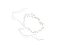 Healvian Bandeau Strass Perle Bandeaux De Perles -tête Ruban De Perles Bandeau Bandana Coiffe De Mariage Bandeaux De Crabe Bandeau Foulard Diadème De Perles Cristal Blanche