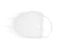 Healvian Barbe Père Blanche Bouclée et Perruque Élastique pour Costume de Adulte Accessoire de Déguisement