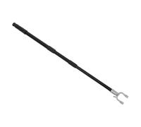 Healvian Barre de Séchage Télescopique Fourchette en Alliage D'aluminium en Acier Inoxydable Support Robuste 55-110 Cm, pour Buanderie et Domestiques