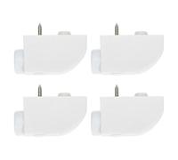 Healvian Barres de Blocage pour Fenêtres Coulissantes Aluminium 4 Pièces Serrure Sécurité et Butée pour Baie Vitrée Adaptée la Sécurité Garçon et Filles et Ventilation