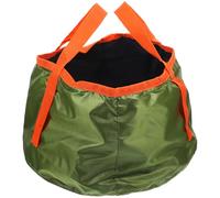 Healvian Bassine Pliable de Voyage en Polyester Imperméable - Seau à Eau Portable Ultra-Léger - Bassine D’Extérieur Pliable Couleur Vert Militaire pour Camping Randonnée et Activités