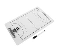 Healvian Blanc Tableau Double Face Effaçable à Sec pour Entraîneurs de | Pvc Blanc, Affichage Clair des Schémas, pour Entraînement et Matchs, Format Portable