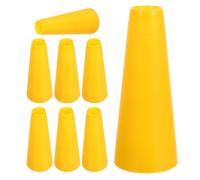 Healvian Bobines Coniques en Plastique Jaune Rigide 8 Pcs Tubes pour Enrouleurs de Laine Porte-Bobine Vide Compatible Broderie et Couture Accessoires Rangement Fil pour Tissage et