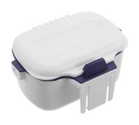 Healvian Boîte à Appâts Isotherme à Double Compartiment, Étui à Appâts Portable Blanc pour Pêche, Stockage D'appâts Asticots, Isolation Thermique pour Maintien Fraîcheur en Extérieur