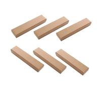 Healvian Boîte à Montres Rectangulaire en Carton Kraft Kaki, Lot De 6, Mousse Protectrice, Coffret d'emballage Bijoux, Rangement Voyage pour Montres Et Bracelets, Dimensions 22,5 x 5 x 3 Cm