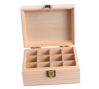 Healvian Boîte Coffret Huiles Essentielles Parfum Organisateur De Bouteilles D'aromathérapie Conteneur De Bouteille Huiles Essentielles Arômes Absolus Mallette De Transport D'huile en Bois