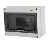 Healvian Boîte de Distribution Électrique Étanche Ht-8 Circuits Coffret Extérieur ABS Résistant aux Intempéries Protection pour Disjoncteur Intégré pour Usage Domestique et Extérieur