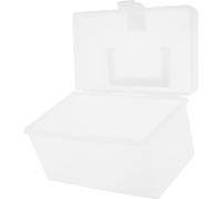 Healvian Boîte de Premiers Soins Grosse Capacité Portable en PP Blanc et Design Transparent Stockage et L'organisation des Remède à Domicile