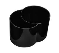 Healvian Boîte de Rangement pour et Cosmétiques Organisateur Rond pour Disques Démaquillants et Éponges de Maquillage Pratique et Durable pour de Salle de Bain