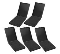 Healvian Boîte de Rangement pour Médailles et Bagues de Championnat - Coffret de Collection Compact 5 Pièces Insert en Mousse Noire - Étui Plastique 12 X 9 X 23 CM pour Présentation et