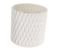 Healvian Boîte De Rangement Pour Outils De Manucure Étagère Rotative Multifonctionnelle Porte-balais Porte-pinceau De Maquillage Étui à Brosse à Ongles Plastique Blanche