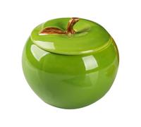 Healvian Boîte décorative Boîte de Rangement avec Couvercle Décoration en céramique Vert pour Home, Rangement de Fruits et collations, Usage décoratif, Style Creative