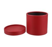 Healvian Boîte Ronde à Fleurs Rouge Petite Taille, Seau à Fleurs Vide pour Bouquet, Coffret Présent Élégant pour Emballage de Roses, Boîte à Bonbons et Chocolats, pour Saint-valentin