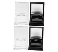 Healvian Boîtes De Maquillage Vides 4 Pièces 2g Palette Carrée Transparente Et Noire, Étuis Compacts Pour Fards à Paupières Diy, Pour Voyage Et Rangement Quotidien