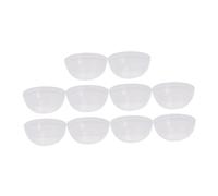 Healvian Bol à Masque Facial Pvc Semi-transparent Blanc 30 Pièces Petit Format, pour Soins Beauté DIY à Domicile, Mélangeur Léger et Solide, Usage Salon et Spa