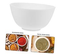 Healvian Bol en Silicone Inodore Anti-chute 1 Grand Modèle 12,5 X 8 Cm Blanc Polyvalent Cuisine et Soins du Visage DIY