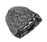 Healvian bonnet de sommeil bonnet élastique de nuit en coton filet à cheveux de nuit pour hommes de couchage casquette de cheveux endormie capot endormi satin Dark Grey