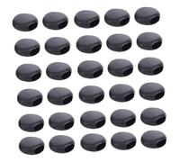 Healvian Boucle De Masque Réglable Ronde Noire 500 Pièces Lot Antidérapant Ajusteur De Cordon Confort Usage Quotidien