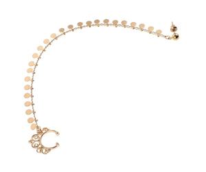 Healvian Boucle Oreille Or Femme Anneau de Nez Transformé Bijou Pendante Chaîne Oreille sans Piercing pour Femmes