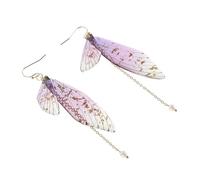 Healvian Boucles D’oreilles Ailes Dégradées Vintage En Perles Synthétiques Légères Femmes Fête Mariage Quotidien