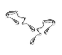 Healvian Boucles D’oreilles Pendantes Géométriques Goutte D’eau Irrégulière Alliage De Zinc Légères Femmes Soirée Minimalistes Élégantes Abstraites