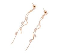 Healvian boucles d'oreilles de fête de mariage boucles d'oreilles pour femmes pendantes Bijoux de mariage Golden