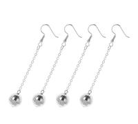 Healvian Boucles D'oreilles Pendantes Disco 2 Paires en Alliage Argenté et Doré, Boules à Facettes Brillantes pour Femmes et Adolescentes, Bijoux Fantaisie pour Soirée et Fête