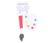 Healvian Boucles d'Oreilles Pinceau Artistiques pour Femme Pendantes Dessin Animé Bijoux Créatifs pour et Expositions Style Jeune
