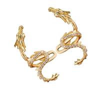 Healvian Boucles Oreilles Clip Dragon sans Perçage Femme Légères et Confortables Style Punk Décoratif Adaptable à Styles