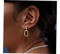 Healvian Boucles Oreilles Créoles Doubles Pour Femmes Design Élégant Argent Sterling Accessoires