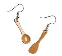 Healvian Boucles Oreilles Crochet Forme Cuillère et Spatule Légères et Originales Bijoux Faits Main pour Femmes Cadeau Élégant