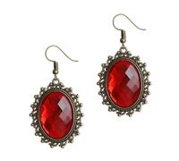 Healvian Boucles Oreilles Pendantes Cristal Pour Femme Ornées De Pierre Ovale Design Rétro