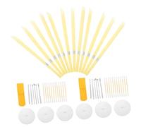 Healvian Bougies pour Cire Auriculaire avec Disque Protecteur Kit 12 Pièces en Cire Naturelle avec Bâtonnets Coton Ensemble Apaisant pour Retrait Pratique du Cérumen Adulte Soin des