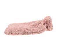 Healvian Bouillotte D'eau Chaude 1000 Ml Housse Peluche Rose Imitation Lapin, Poche à Eau Réutilisable, Étanche et Chauffante, Maison et Bureau, Paquet Chauffant Hiver Mains, Déco Cosy