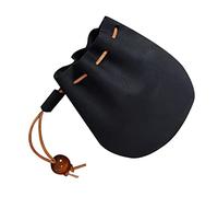 Healvian Bourse Cuir Vintage pour Femme en Cuir Noir, Mini Pochette Multifonction Design Fin, pour Voyage ou École