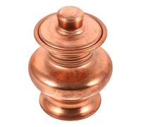 Healvian Bouteille Cuivre D'offrande Bouddhiste Élégante en Cuivre Rétro, Petite Bouteille Décorative pour Autel et Rebord de Fenêtre, Design Unique et Simple