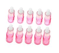 Healvian Bouteilles D'huile Essentielle En Verre Rechargeable 10 Pièces 5ml Et 10ml Rose Pipette Compte-gouttes Pour Voyage Et Aromathérapie