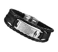 Healvian Bracelet Cuir Punk Réglable pour Bracelet Inspirant à Offrir à Accessoire pour Style Unique et Décontracté