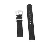 Healvian Bracelet de Toile Noir Étanche pour Bracelet de Remplacement Élégant Compatible de Style Professionnel