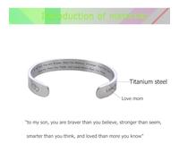 Healvian Bracelet en Acier Titane 10 MM Gravé « Mon Fils » Bracelet Simple Homme Présent Symbolique Maternité Bijou Léger et Résistant pour Usage Quotidien et Occasions Spéciales