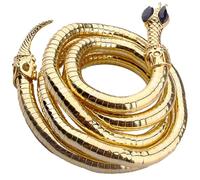 Healvian Bracelet Serpent Pliable en Agate pour Femme Accessoire de Bijoux Chic Tour de Cou Flexible Bijoux Égyptien pour et Occasions Spéciales