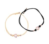 Healvian Bracelets de Couple Vibrants Connectés, Bracelets Ajustables Tressés pour Hommes et Femmes, Bijoux pour Relations à Distance, Symboles D'amour et Présents Saint-valentin