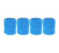 Healvian Bracelets de Sport Absorbants en Coton Lot de 2 Paires Bleu Ciel Bandeaux Élastiques Anti-Transpiration pour Golf Course et Activités Sportives Protège-Poignet Réglable et