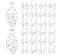 Healvian Breloques en Acrylique Mini Feuilles 50 Pièces Vert Clair 5×10 Mm Trou 1 Mm pour Création de Bijoux DIY Pendentifs Bracelets Boucles D’oreilles Charms Décoratifs Arts et Loisirs