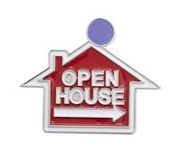 Healvian Broche Agent Immobilier Badge Décoratif Pour Vente De Maison Épinglette Immobilière Avec Couleur Vive Badge Commercial Facile à Porter