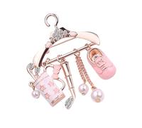 Healvian broche corsage accessoires forme bijoux de mode pour femmes étiqueter épingles à fleurs pour vêtements Broche vintage épingle à de style coréen Alliage de zinc rose
